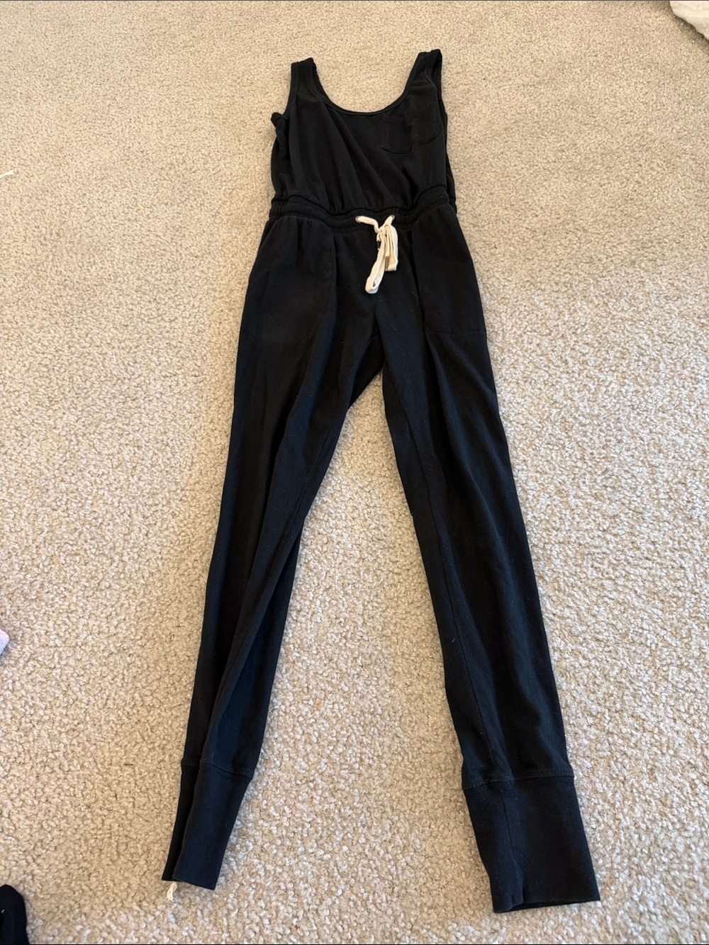 n:PHILANTHROPY Black Sleeveless Jumpsuit with Drawstring